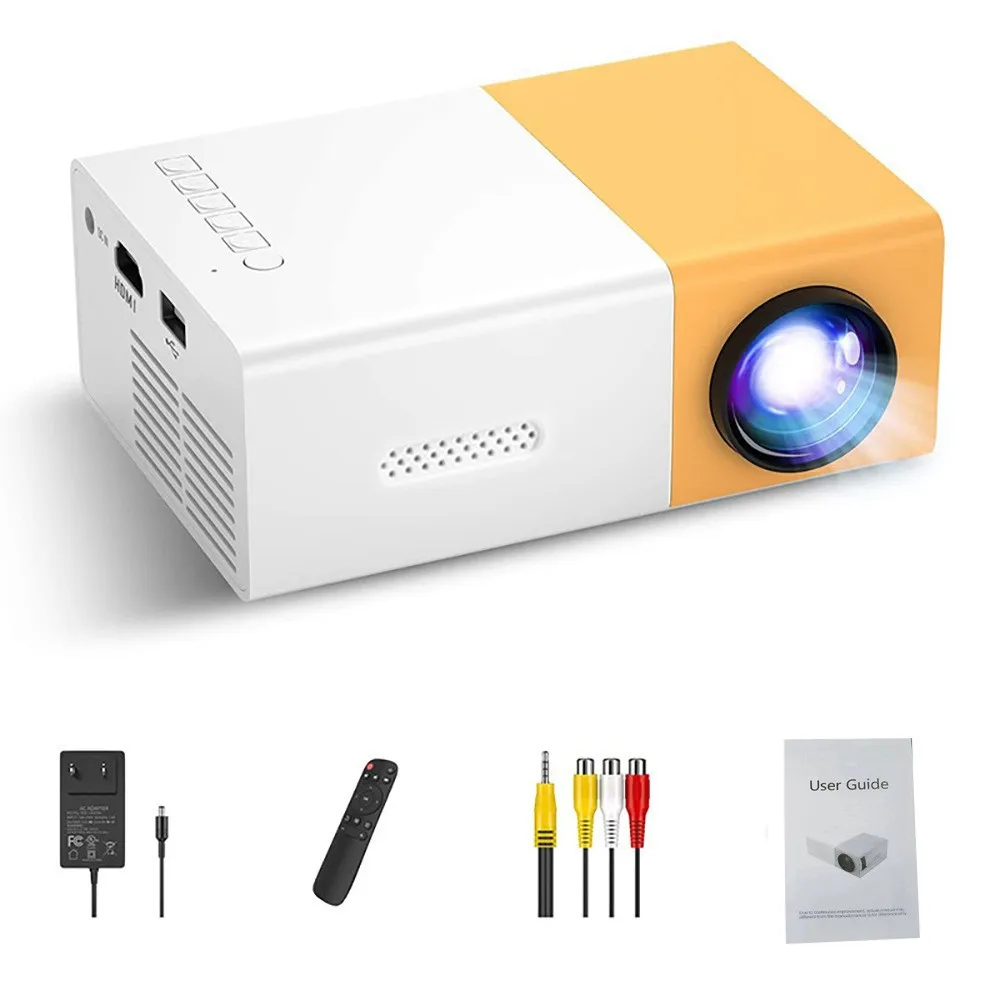 Mini Projector Portable - Projecteur TV portable 110V-220V, projection d'écran