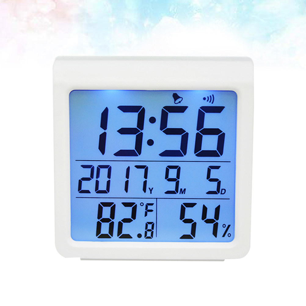 Digital Alarm Clock - Hygromètre numérique rétroéclairé pour la maison,