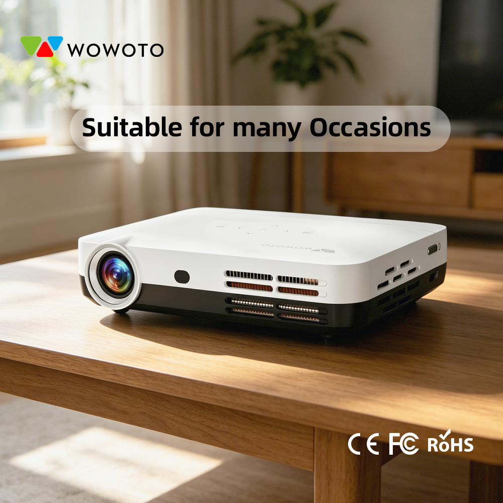 Mini Projector Portable - Projecteur de cinéma maison portable WOWOTO,