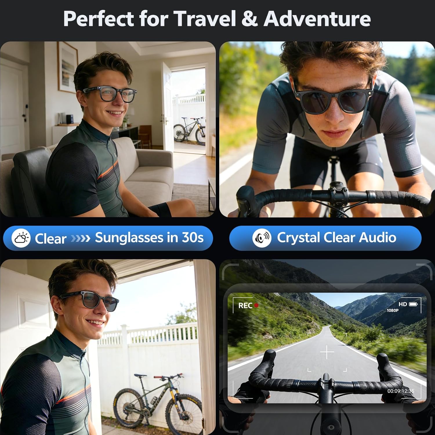 Lunettes Intelligentes 4K 8MP  - Smart Glasses Ar avis et prix
