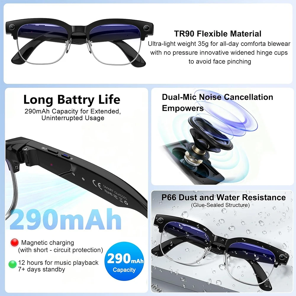 Lunettes Intelligentes 4K IA a - Smart Glasses Ar avis et prix